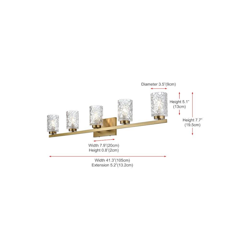 Diameter 3.5" (9cm)  
Height 5.1" (13cm)  
Height 7.7" (19.5cm)  
Width 7.9" (20cm)  
Height 0.8" (2cm)  
Width 41.3" (105cm)  
Extension 5.2" (13.2cm)