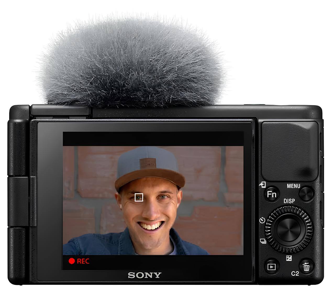 Fn MENU DISP REC SONY C2