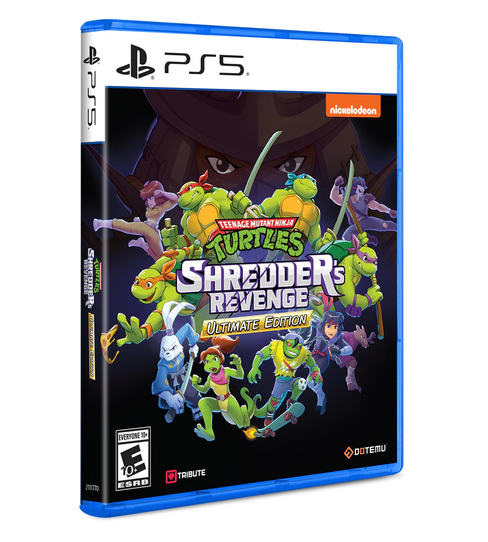 PS5. PS5 nickelodeon TEENAGE MUTANT NINJA TURTLES SHREDDER'S REVENGE ULTIMATE EDITION 2077770 EVERYONE 10+ ESRB TRIBUTE DOTEMU