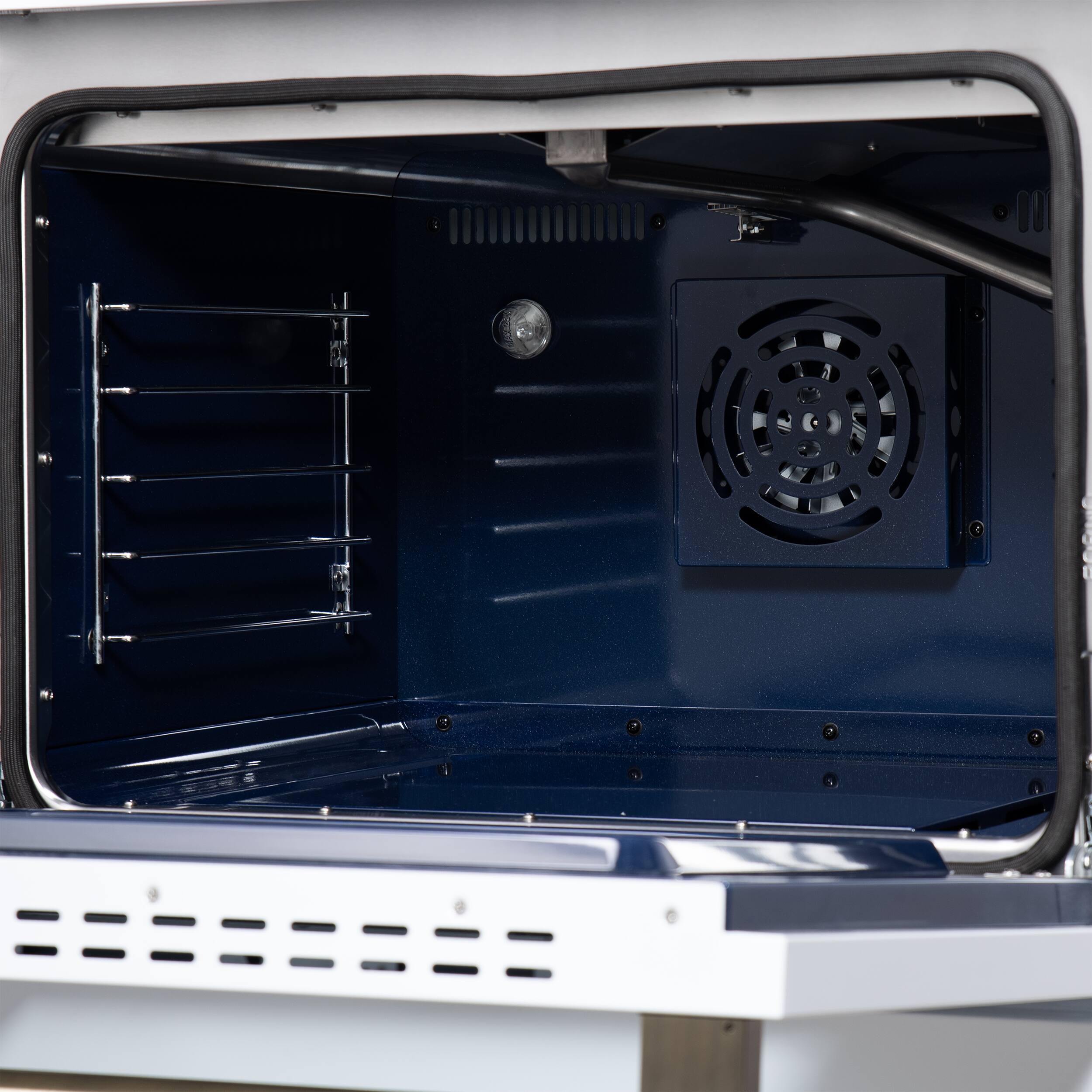 Alt View 14. Forno Appliances - Massimo 4.32 Cu. Ft. Freestanding Gas Convection Range with Air Fryer Kit, Wok Support & Griddle - White.