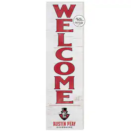 Jardine - Austin Peay State Governors 10'' x 35'' Indoor/Outdoor Welcome Sign - White