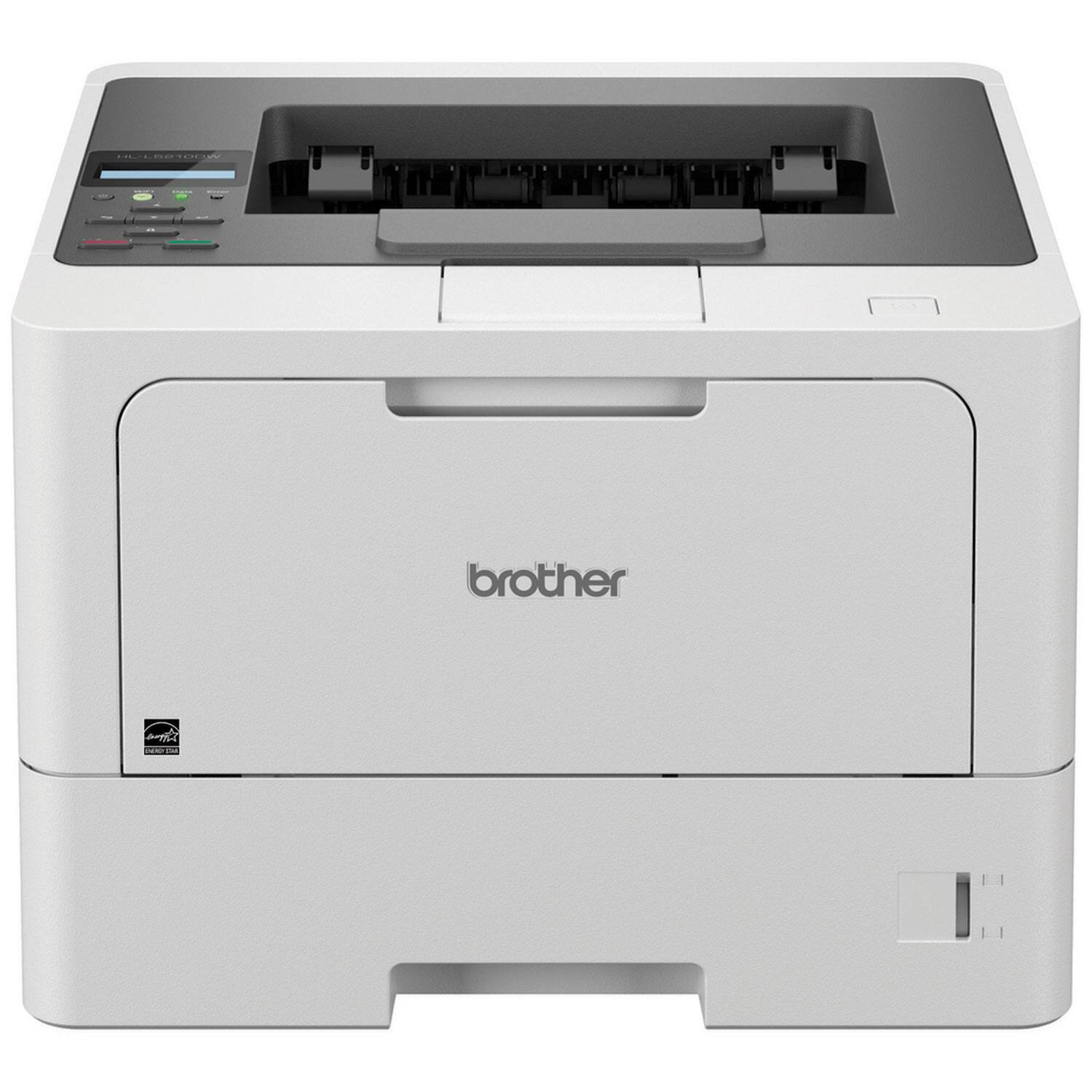 Alt View 1. Brother - Business Monochrome Wireless Laser Printer - Gray.