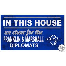 Jardine - Franklin & Marshall Diplomats 11" x 20" Indoor/Outdoor In This House Sign - Blue