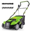 Front. Costway - Costway 16-Inch Electric Dethatcher & Scarifier 15A 2-In-1 Lawn Dethatcher - Green.