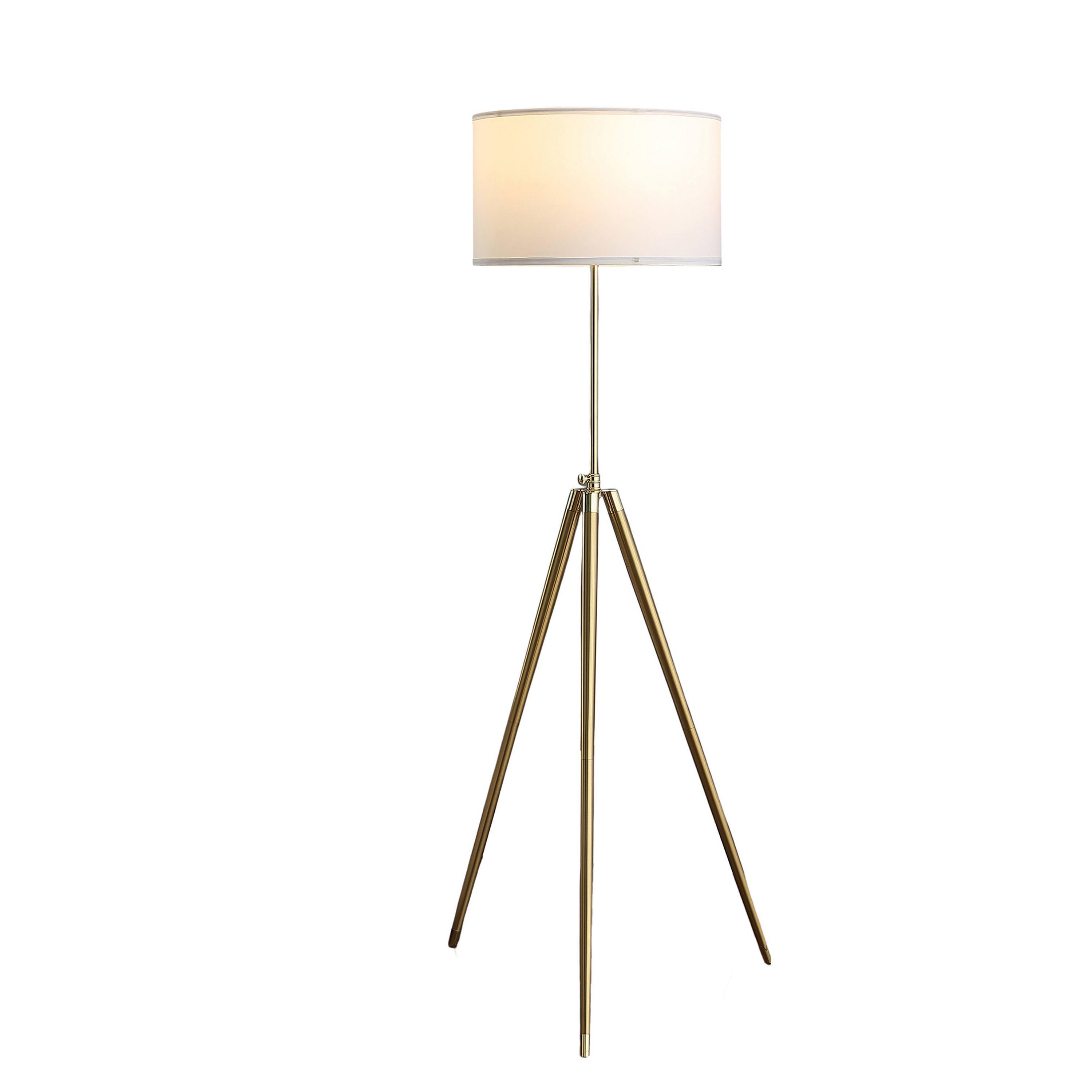 Back. Manhattan Lane - Kera Floor Lamp, Drum Shade, Tripod Base 64 Inch.