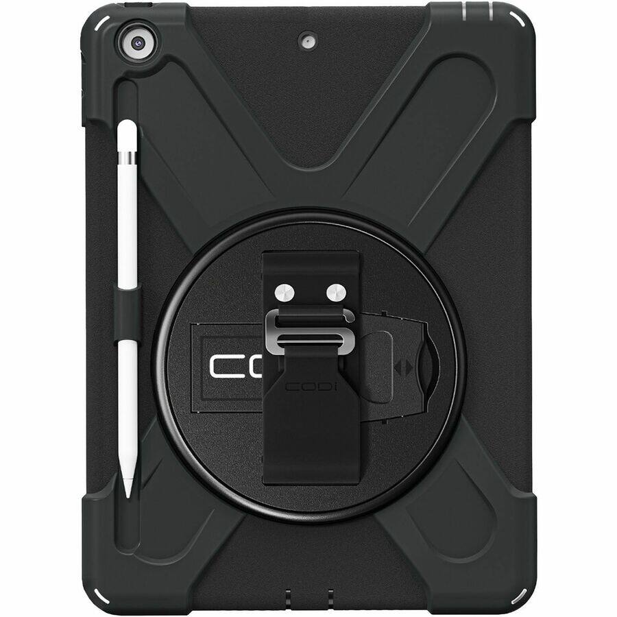 Alt View 7. CODi - Rugged iPad 10.2" Case - Integrated Screen Protector (9th, 8th, and 7th Generation) - Drop Resistant & Shock Absorbing - Black.