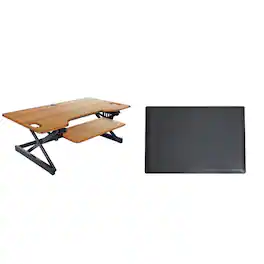 Rocelco - 46" Large Height Adjustable Standing Desk - Brown