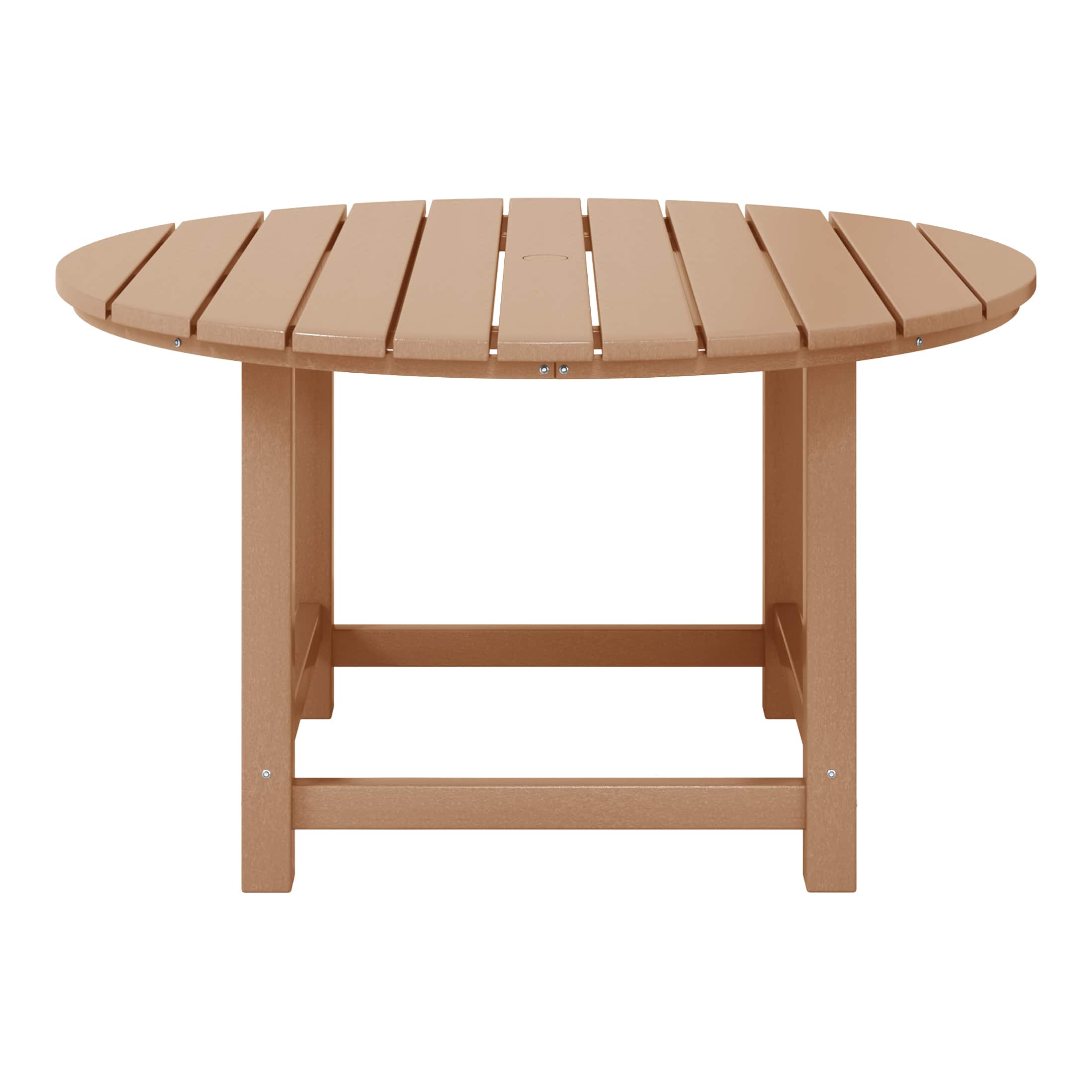 "WestinTrends - Malibu Kids Outdoor Patio Furniture HDPE 38"" Wide Round Dining Table - Teak" price history on PriceWatchPro