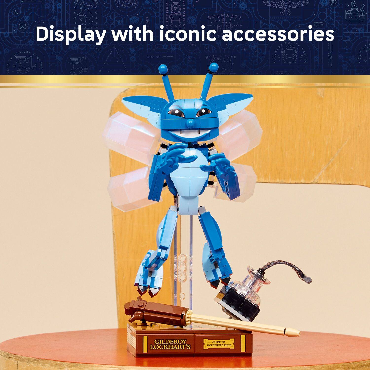 Display with iconic accessories