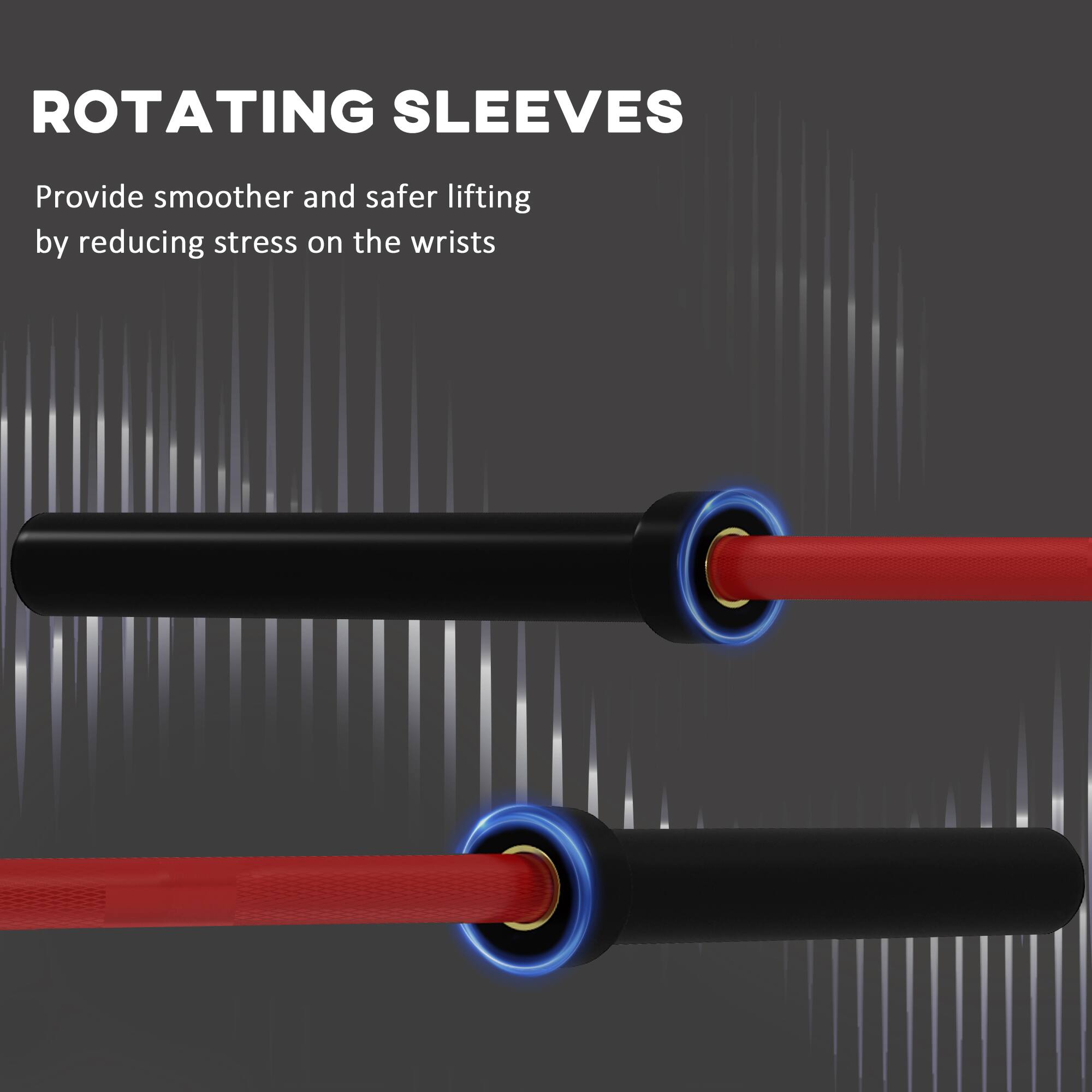 ROTATING SLEEVES

Provide smoother and safer lifting by reducing stress on the wrists.