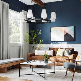 Surround 8-Light Chandelier by Modway - White Bronze