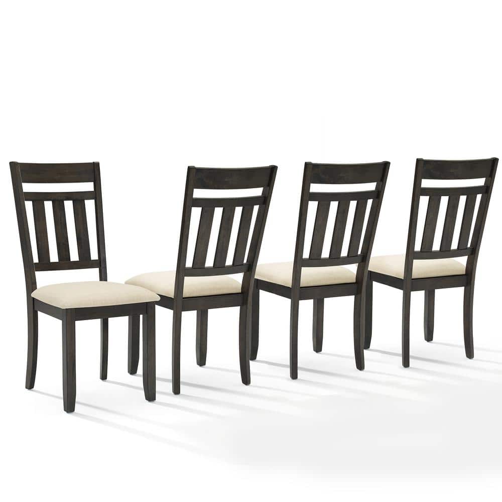 Crosley Furniture - Hayden 4-Piece Slat Back Dining Chair Set - Gray