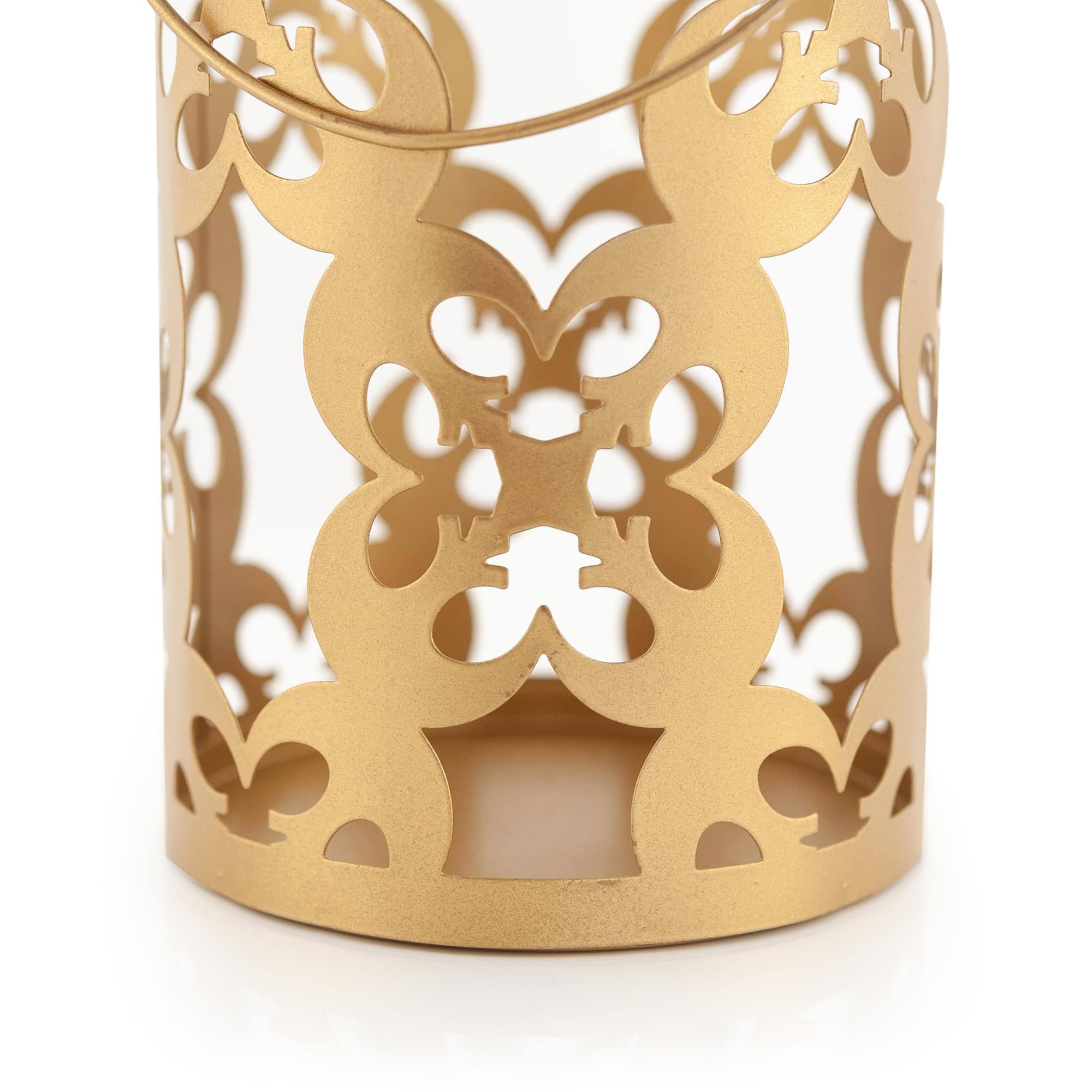 Alt View 2. Star Wars - Star Wars Gold Stamped Lantern | Rebel Symbol Clusters | 11.5 Inches Tall - Gold.