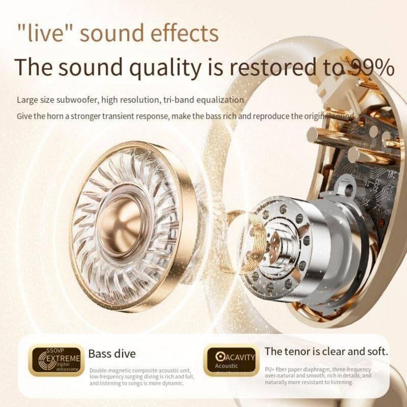 "live" sound effects  
The sound quality is restored to 99%  

Large size subwoofer, high resolution, tri-band equalization  
Give the horn a stronger transient response, make the bass rich and reproduce the original sound  

Bass dive  
EXTREME Digital enhancement  
Double-magnetic composite acoustic unit, low-frequency surging diving is rich and full, and listening to songs is more dynamic.  

The tenor is clear and soft.  
DACAVITY Acoustic  
PU+ fiber paper diaphragm, three-frequency over-natural and smooth, rich in details, and naturally more resistant to listening.