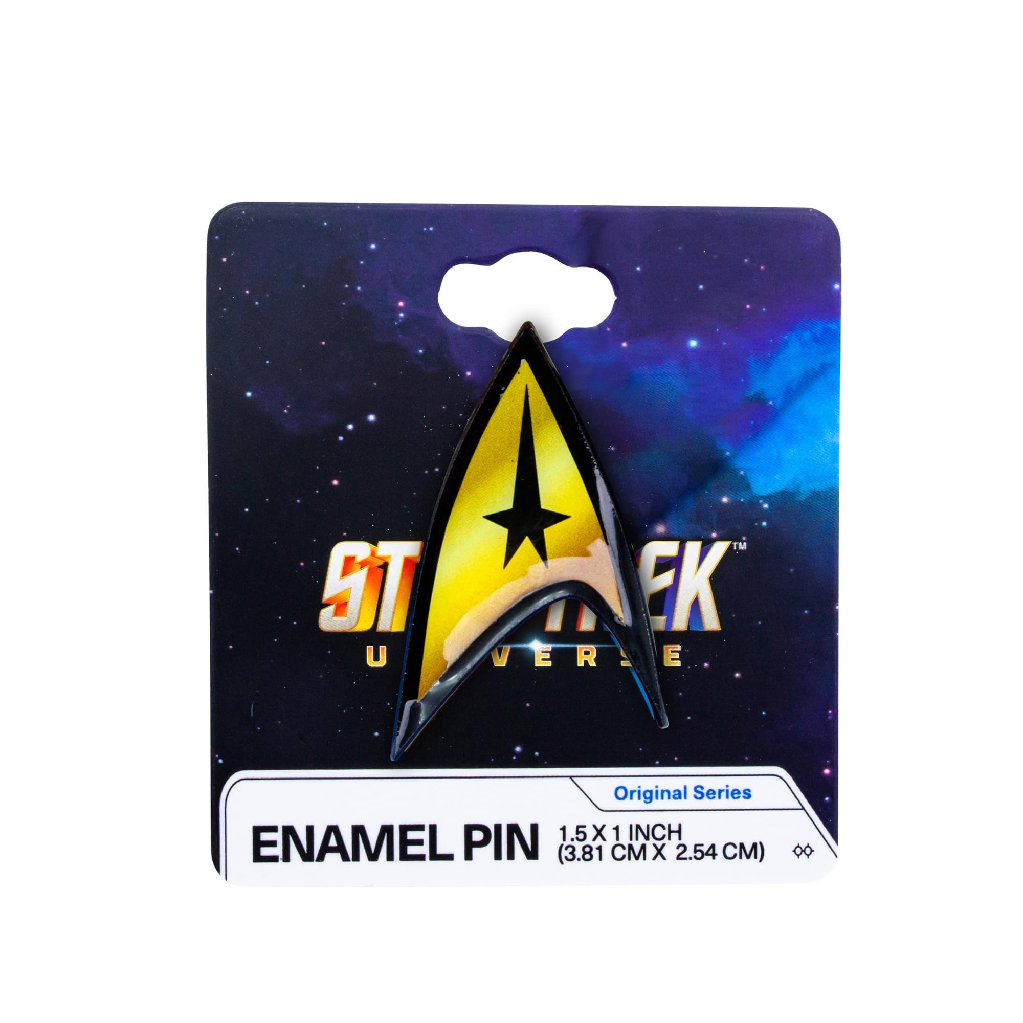 ST Universe  
Original Series  
Enamel Pin  
1.5 x 1 Inch (3.81 cm x 2.54 cm)