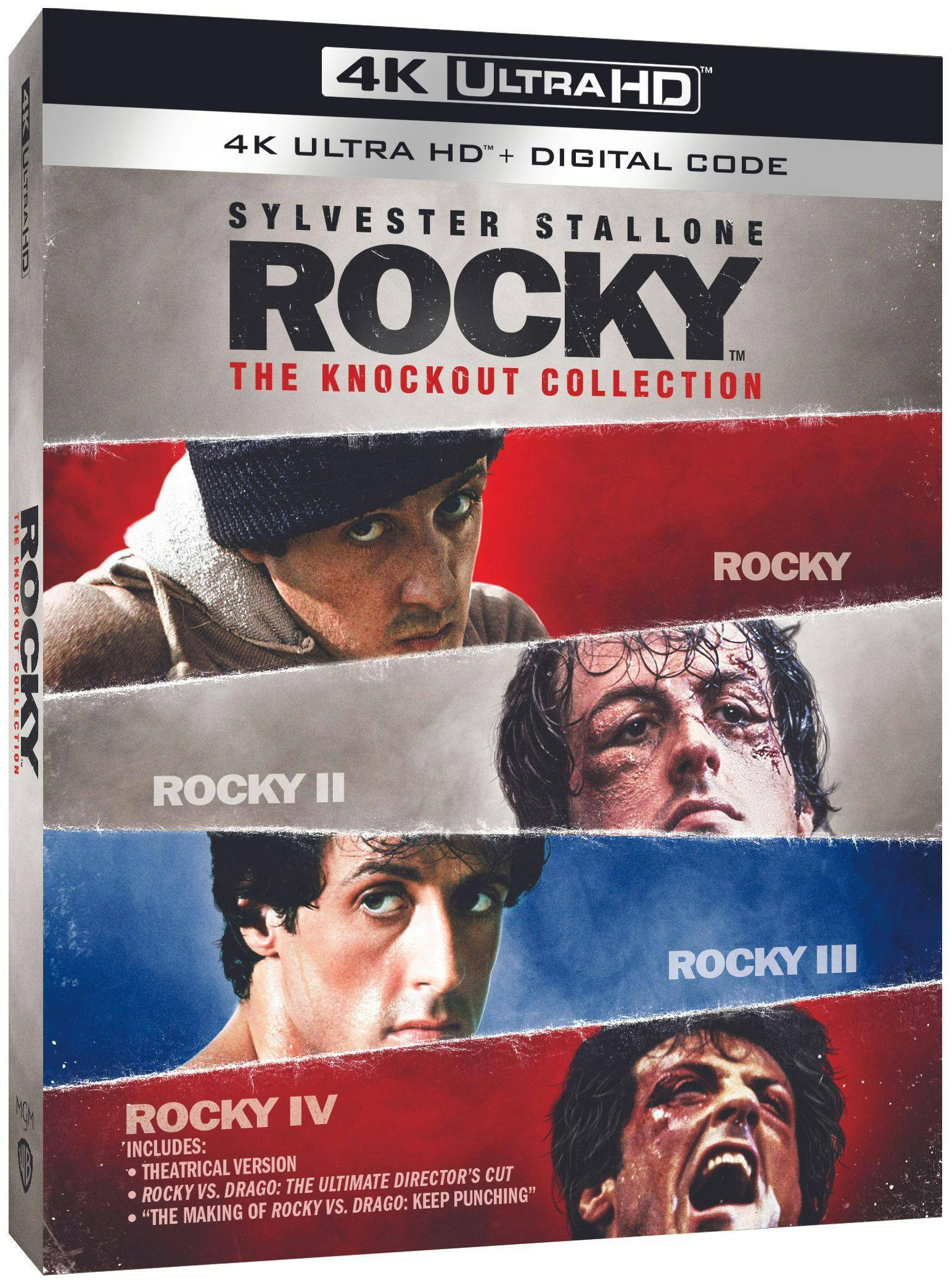 Angle. Rocky: The Knockout Collection   - 4K Blu-Ray.