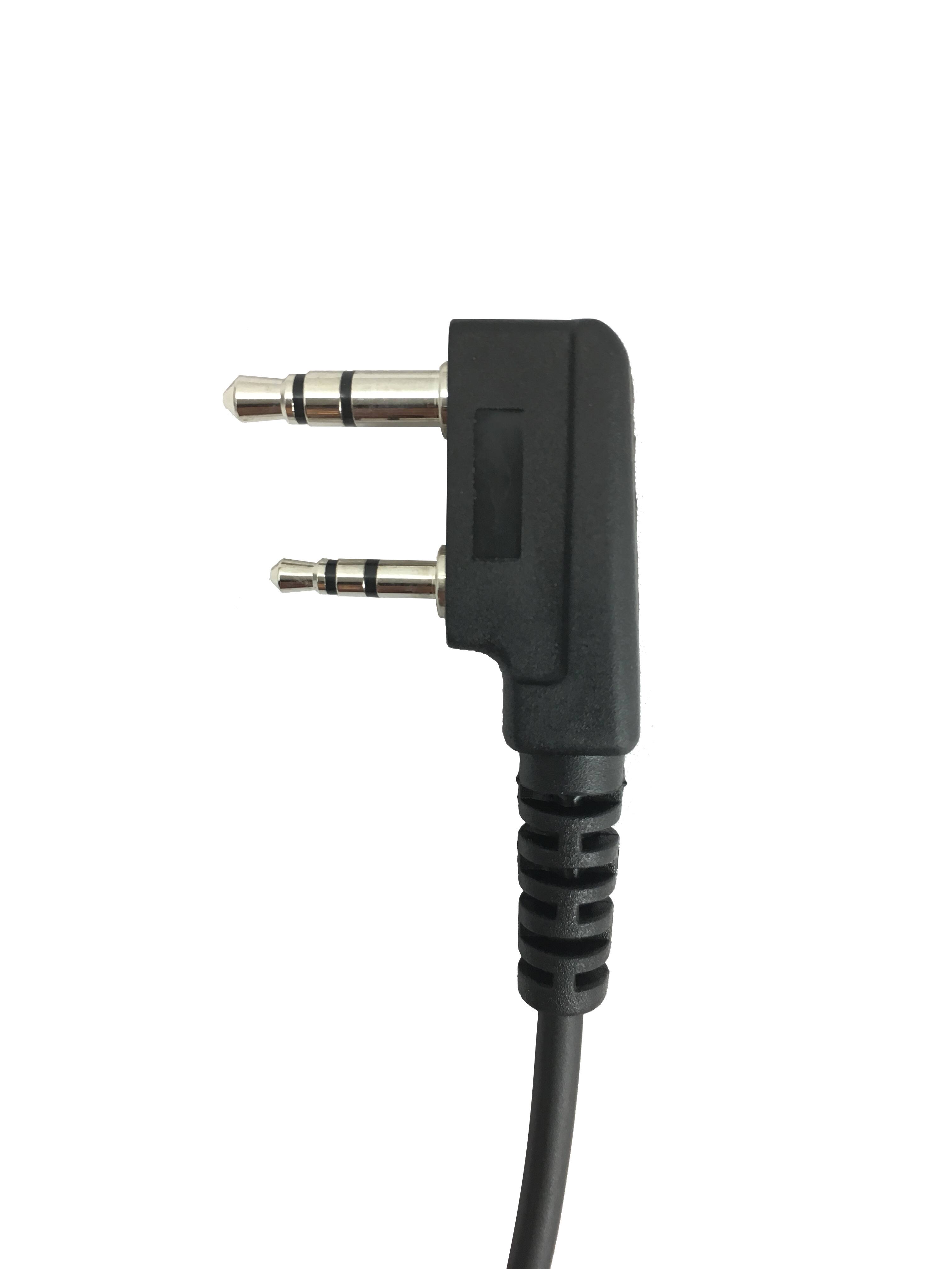 Alt View 1. ProMaxPower - Acoustic Tube Earpiece with PTT Mic for Kenwood, Baofeng, Retevis & Other Radios - Black.