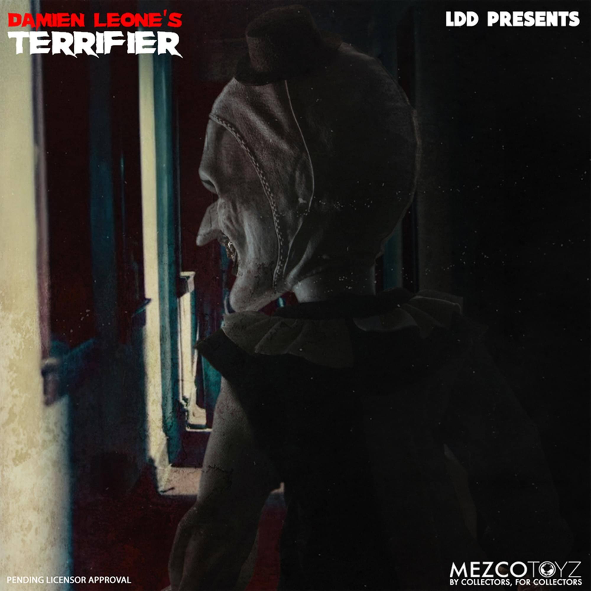 DAMIEN LEONE'S TERRIFIER  
LDD PRESENTS  
PENDING LICENSOR APPROVAL  
MEZCOTOYZ  
BY COLLECTORS, FOR COLLECTORS