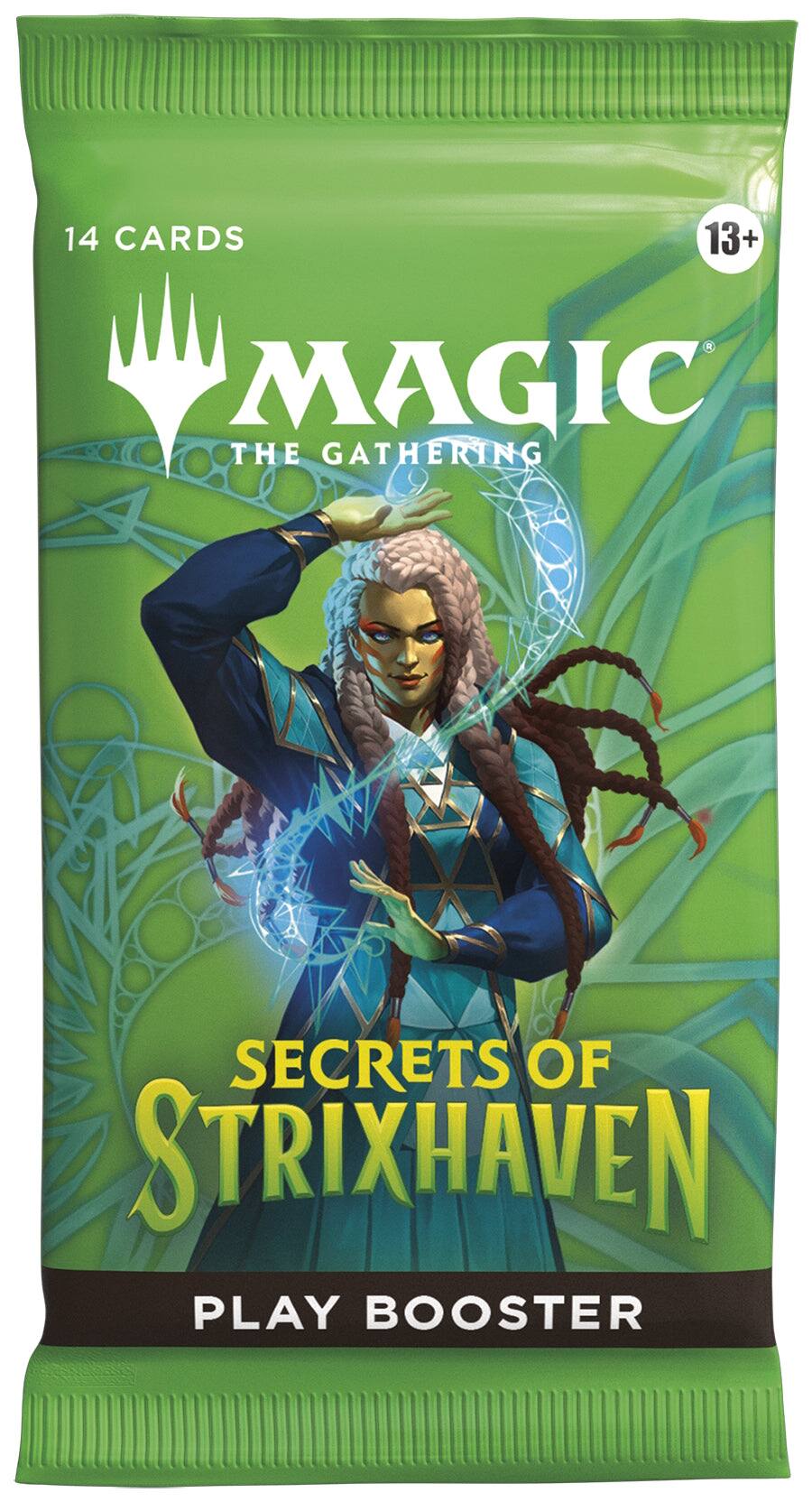 14 CARDS 13+ MAGIC THE GATHERING SECRETS OF STRIXHAVEN PLAY BOOSTER
