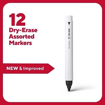12 Dry-Erase Assorted Markers  
NEW & Improved
