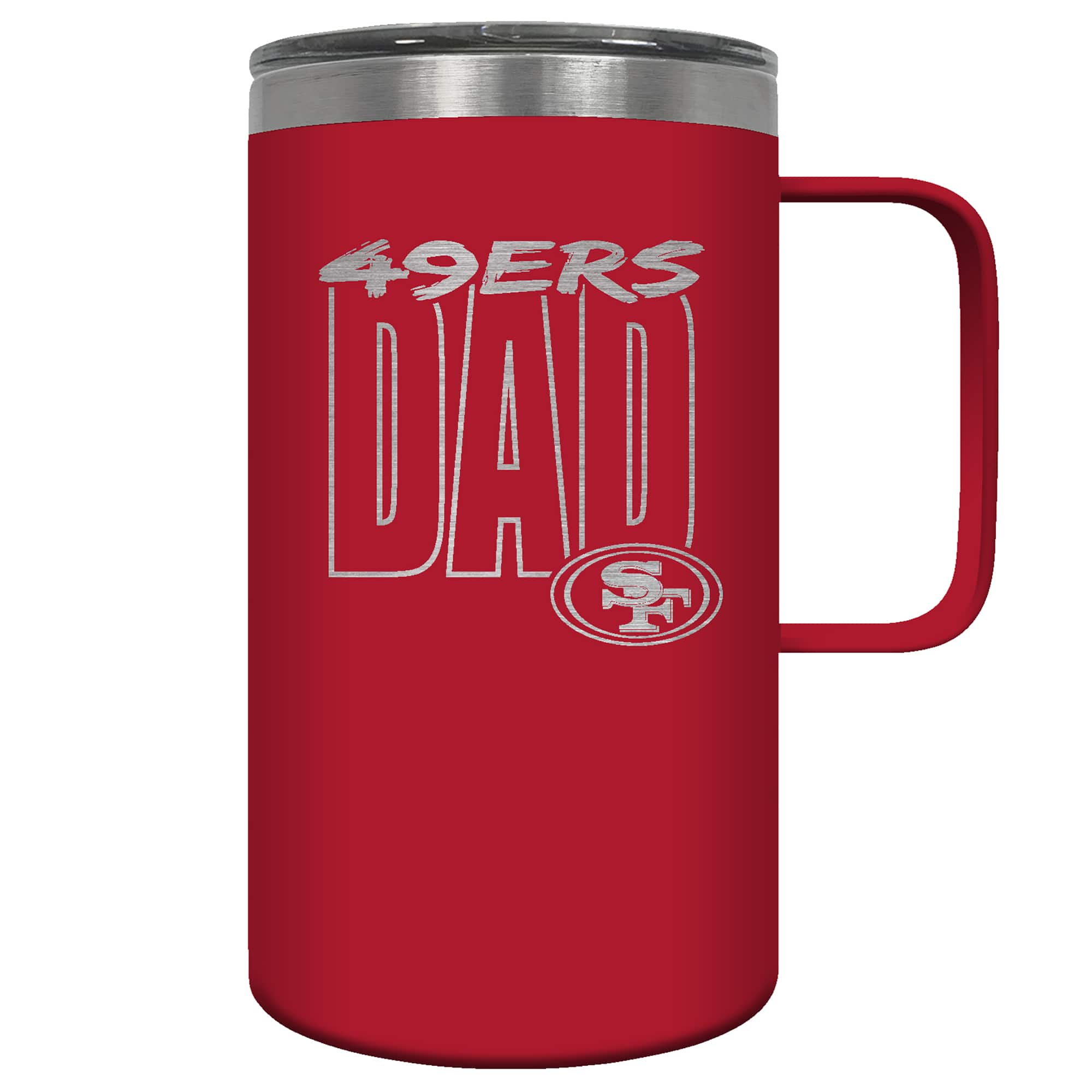 Great American Products - San Francisco 49ers Dad 18oz. Hustle Travel Mug - Multicolor price history on PriceWatchPro