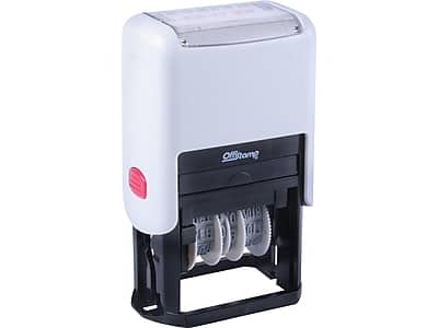 "Offistamp - Received Rectangle Dater Stamp, Black and Red Ink, 1.63"" x 0.88"" (034507) - Black/Red" price history on PriceWatchPro