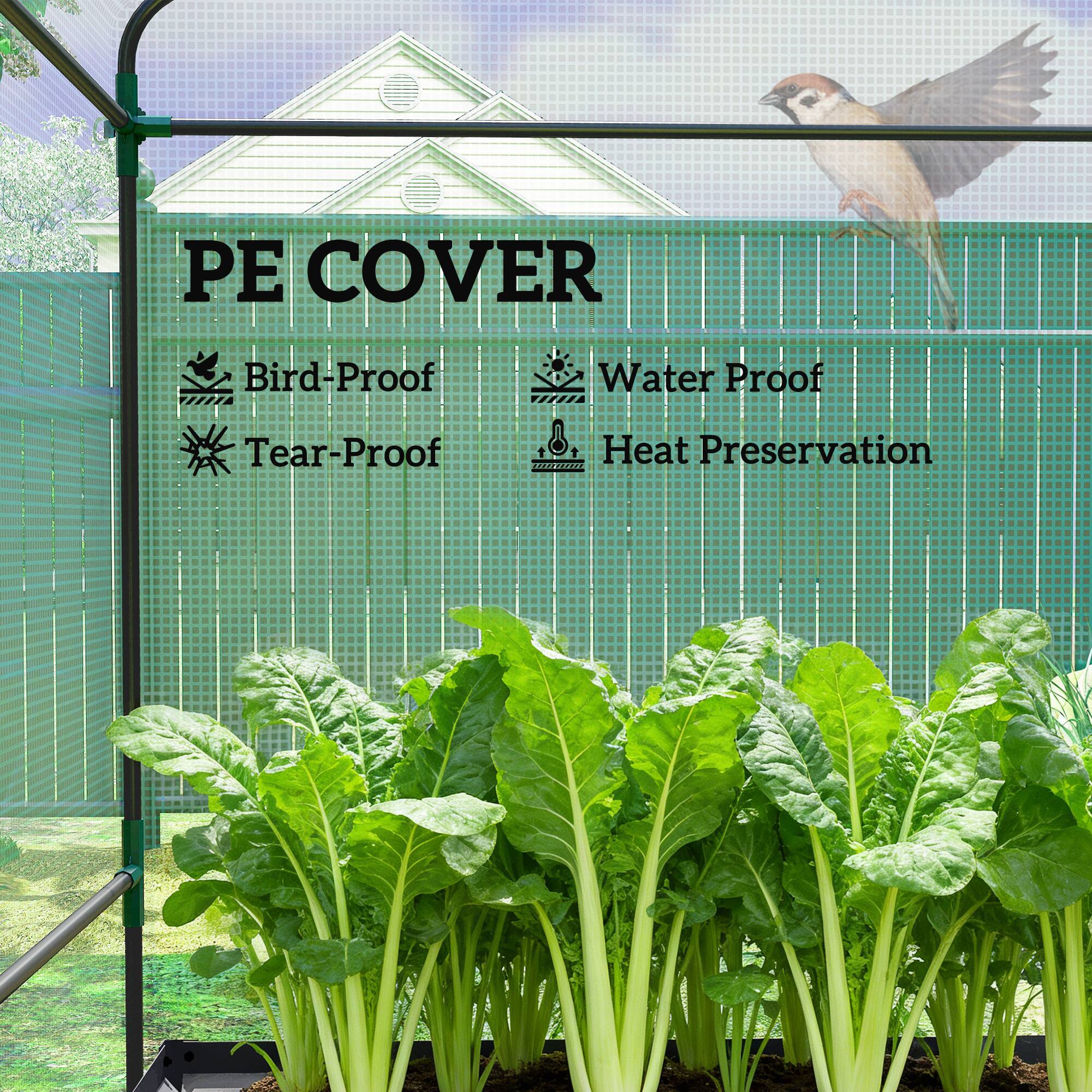 PE COVER  
Bird-Proof  
Water Proof  
Tear-Proof  
Heat Preservation
