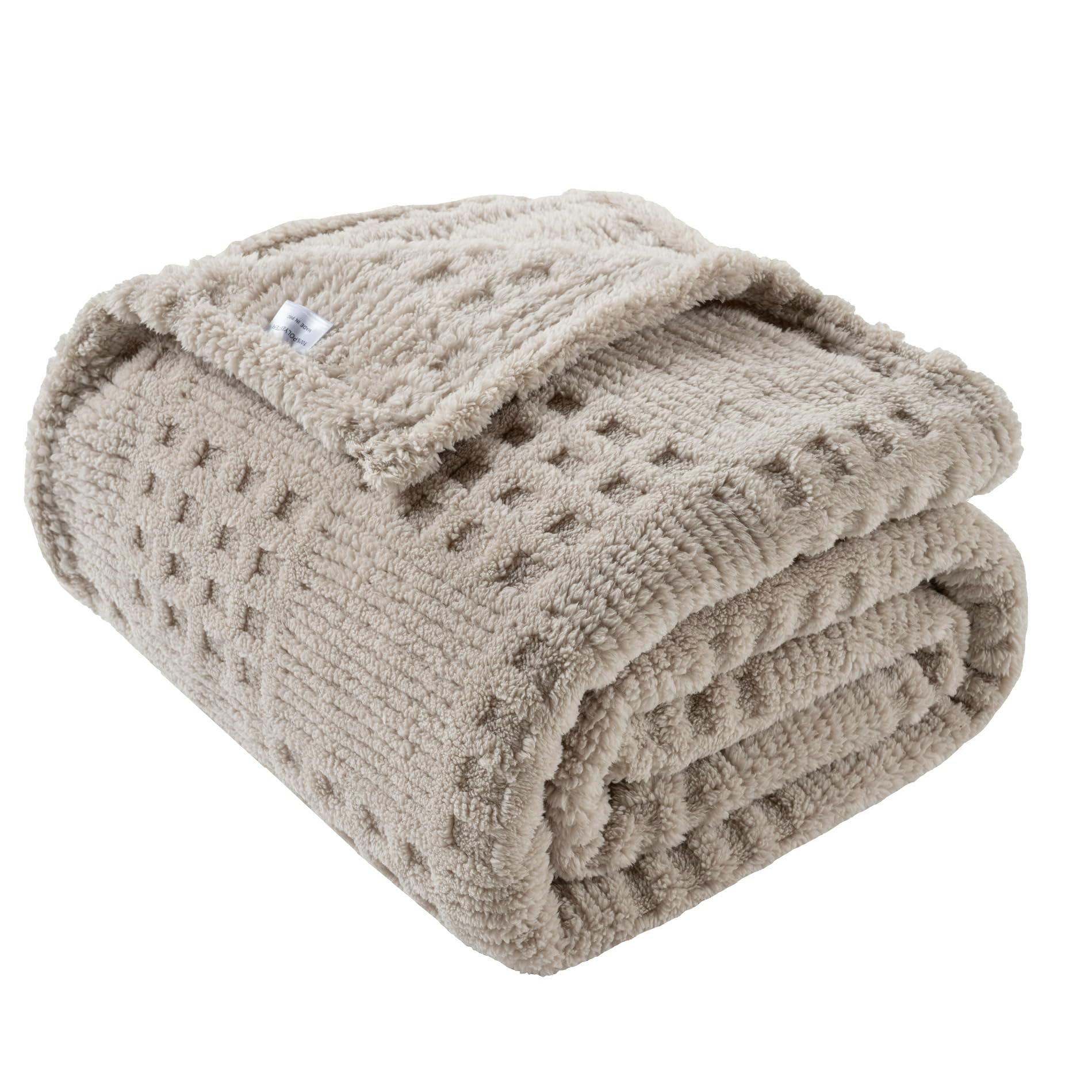 Waffle Brown XL Throw(50x70)