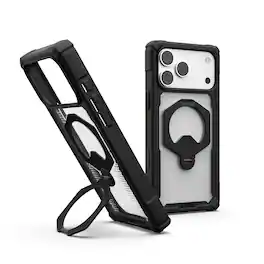 UAG - iPhone 18 Pro Max Case/iPhone 17 Pro Max Case with 360 Kickstand, MagSafe & Camera Control Cover Button, Plasma XTE 360 - Black/Clear