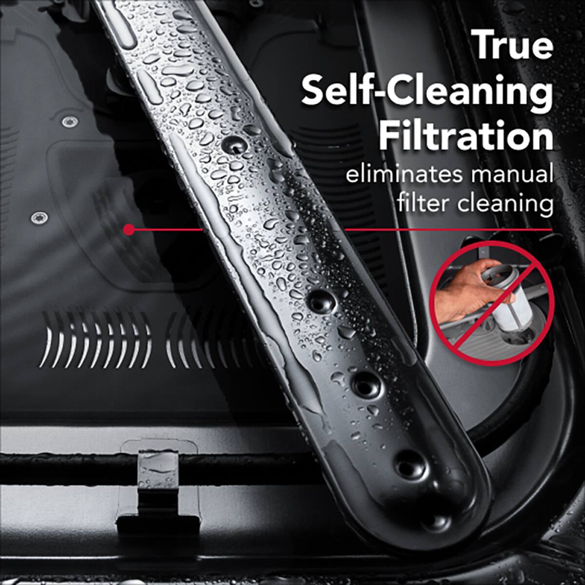 True Self-Cleaning Filtration  
eliminates manual filter cleaning
