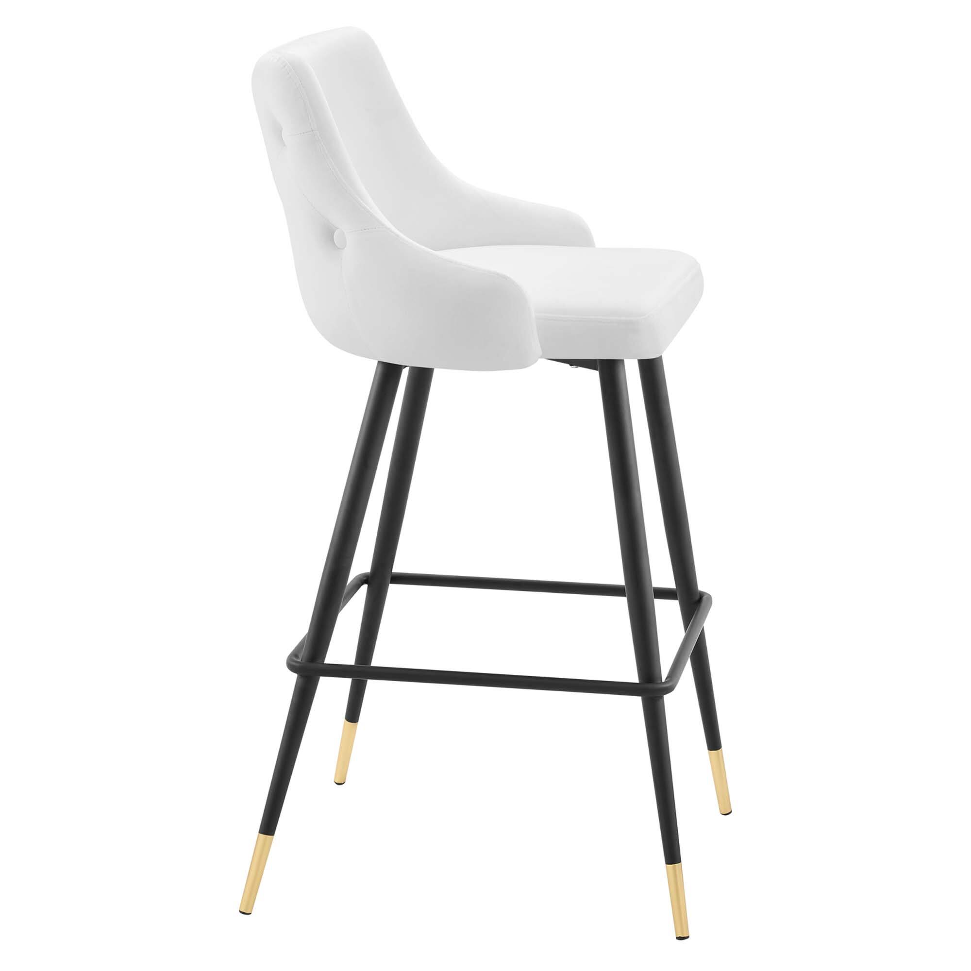 Alt View 1. Modway - Adorn Performance Velvet Bar Stool by Modway - White.