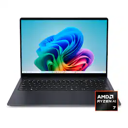 Dell - 16" 2K Touchscreen Laptop - AMD Ryzen AI 7 445 2026 - 32GB Memory - 512GB Storage - Copilot+ PC - Celestial Blue