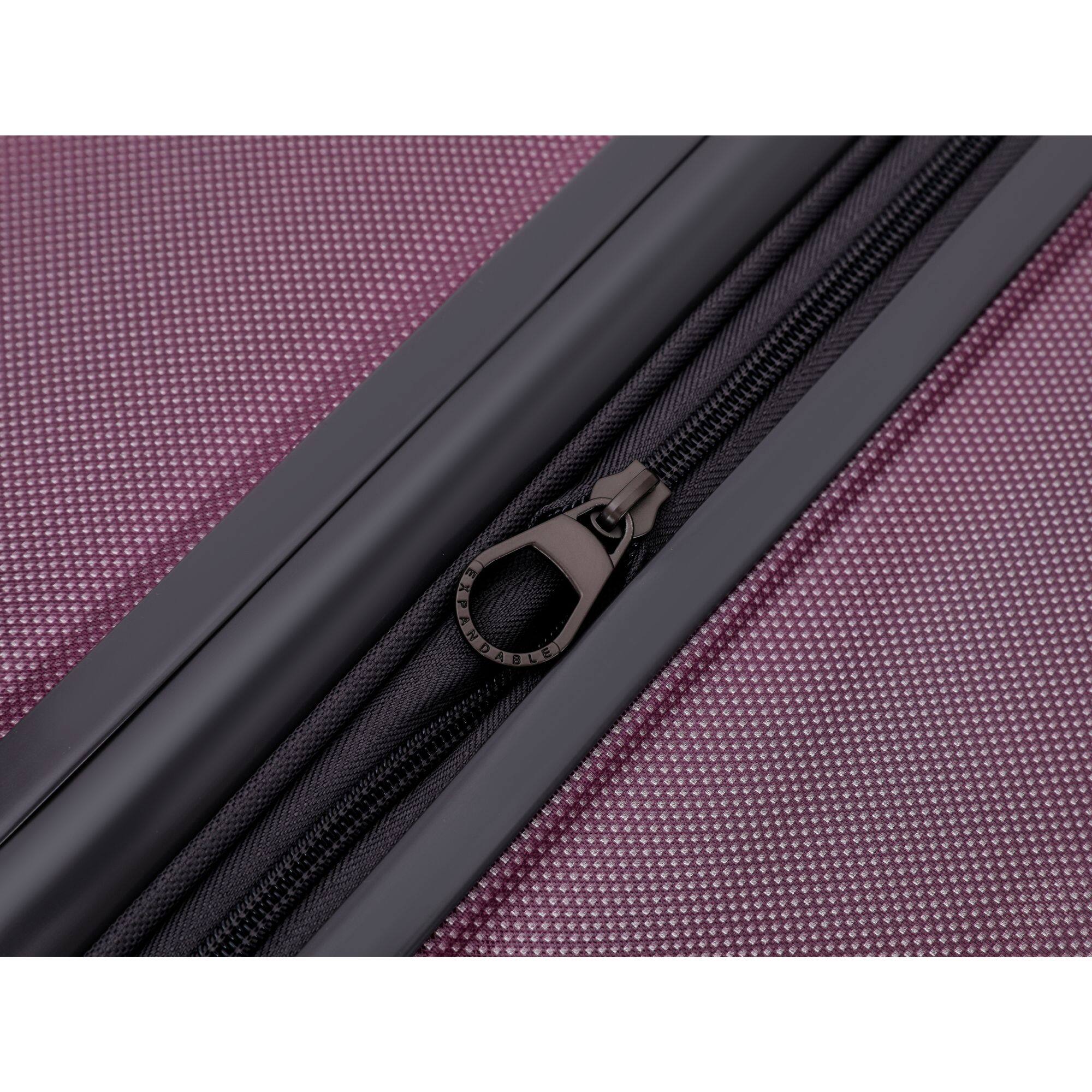 Alt View 5. Spyder - Spyder Rails 25 Inch Expandable Hardside Upright Suitcase with 360 Spinner Wheels, TSA Approved Lock - Burgundy.