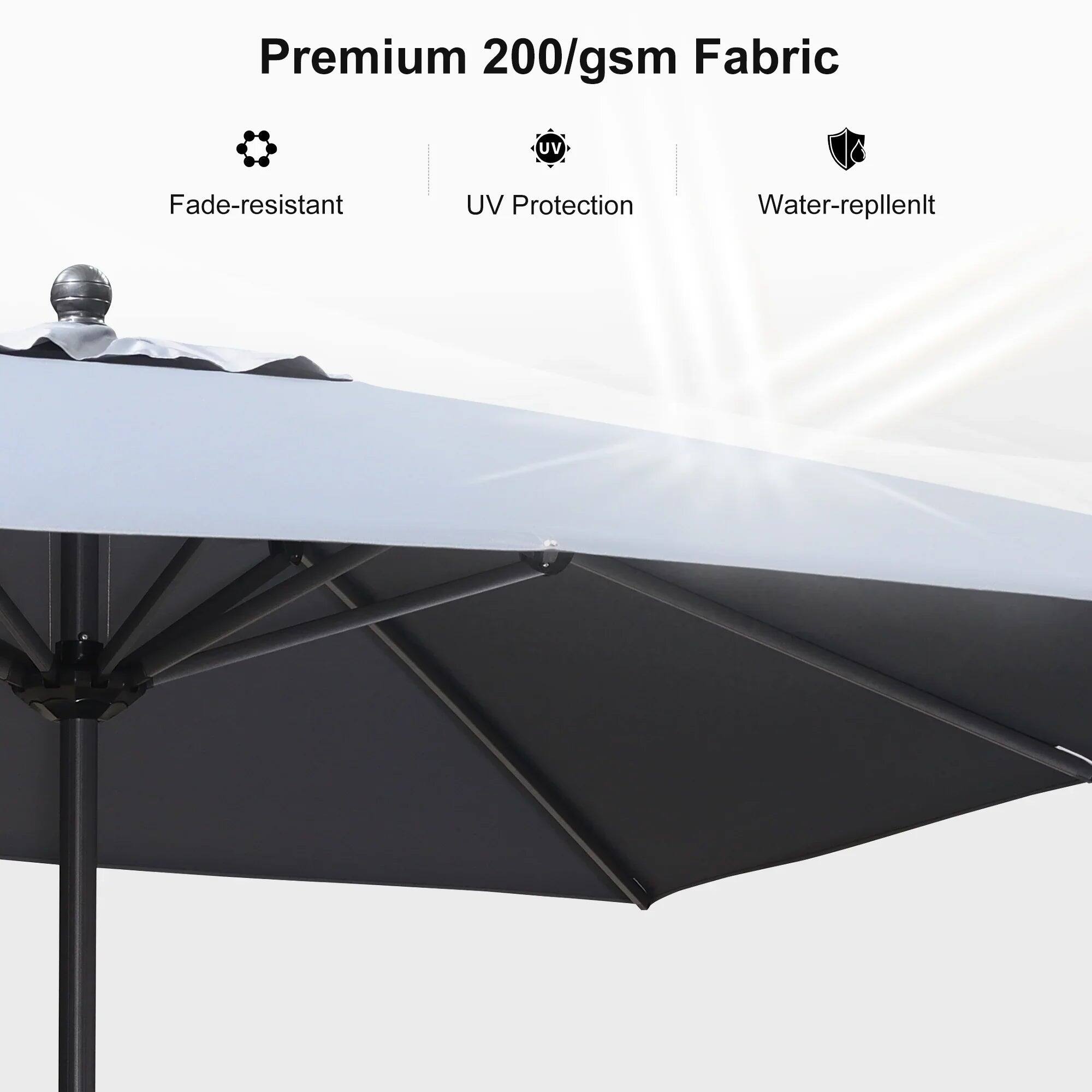 Premium 200/gsm Fabric  
- Fade-resistant  
- UV Protection  
- Water-repellent