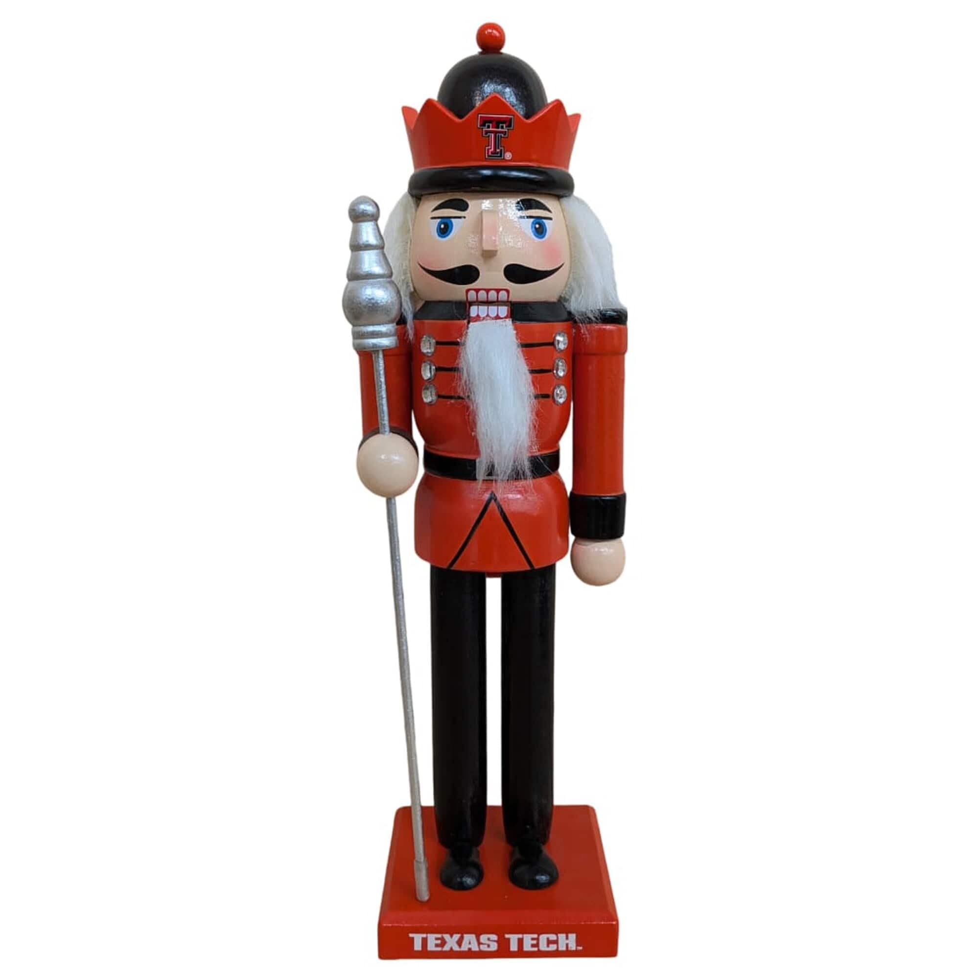 Evergreen Enterprises - Texas Tech Red Raiders 12" Wooden Nutcracker Statue - Multicolor