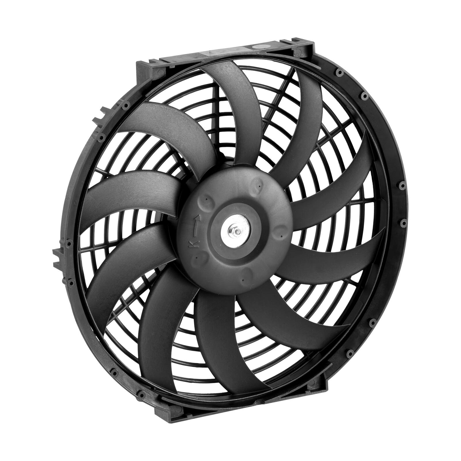 Alt View 5. VEVOR - Gable Mount Fan, 12 Inch Solar Power Attic Exhaust Fan with Adjustable Thermostat & Outer Mesh,1300 CFM House Ventilator - Black.