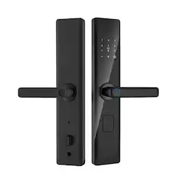 Cluzine - Matte Black Smart Door Lock,Fingerprint,Passcode,Electronic,Home/Apartment/Hotel Entry Security