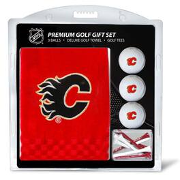 Team Golf - Calgary Flames Embroidered Golf Gift Set - Multicolor