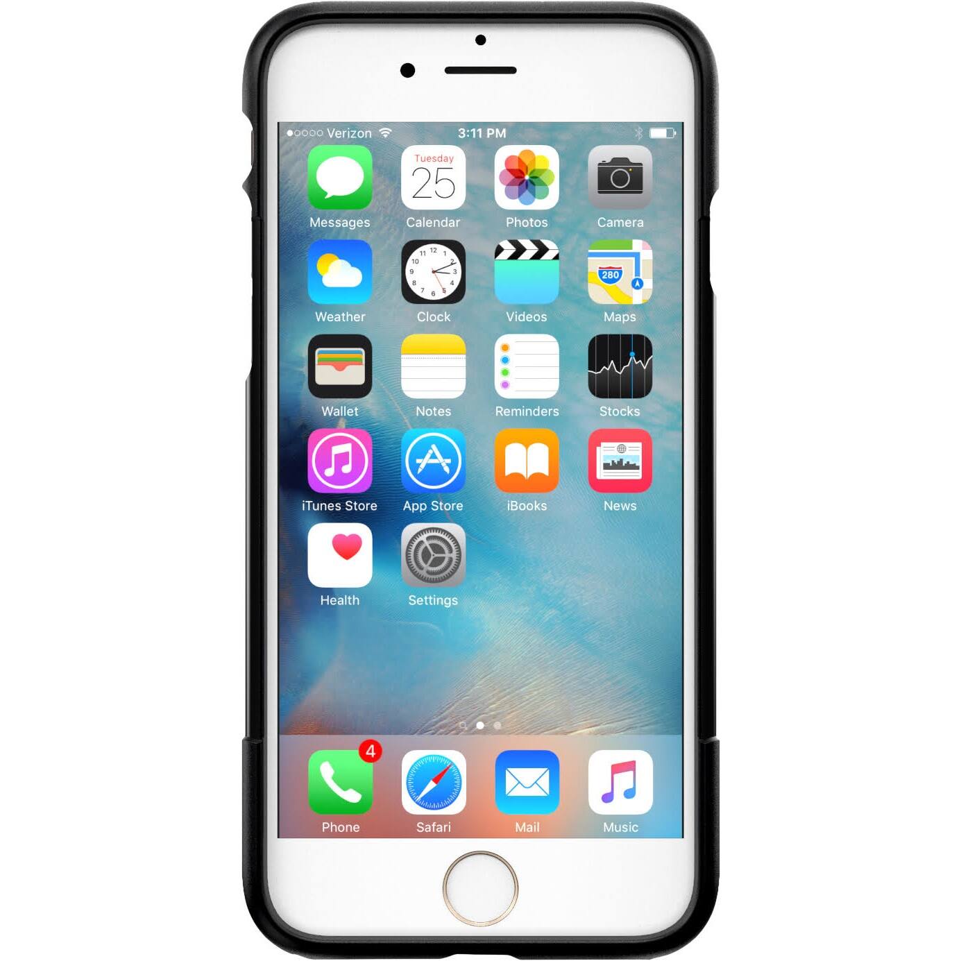 Front. SaharaCase - Classic Series Case for Apple iPhone 7, 8, SE (3rd Generation 2022) - Black/Gray.