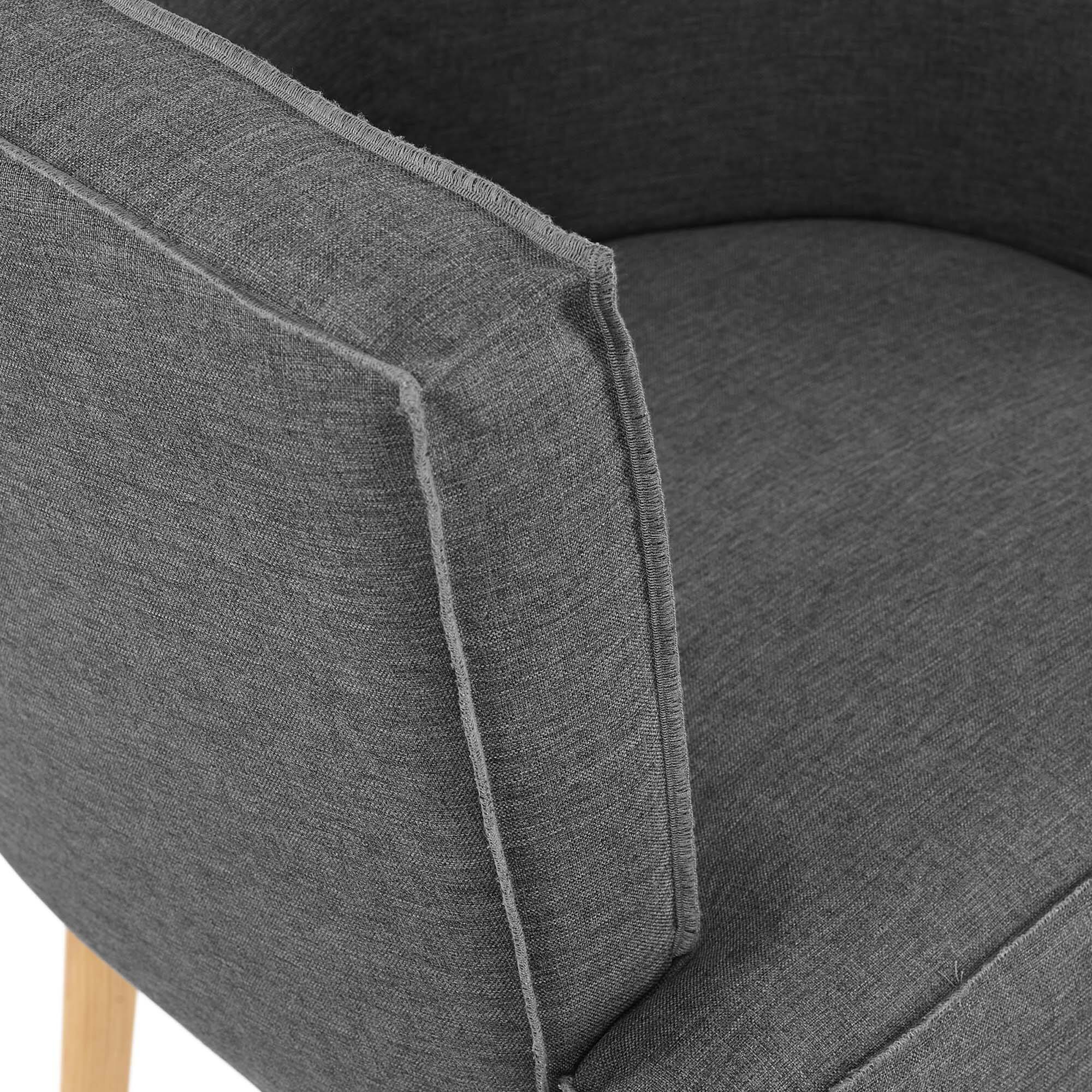 Alt View 4. Modway - Anders Upholstered Fabric Accent Chair by Modway - Gray.