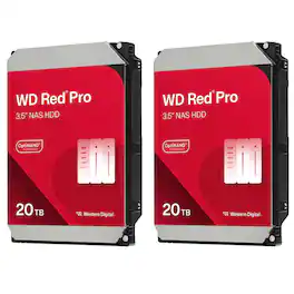 2x WD Red Pro 3.5" SATA III Internal Desktop NAS Hard Drive