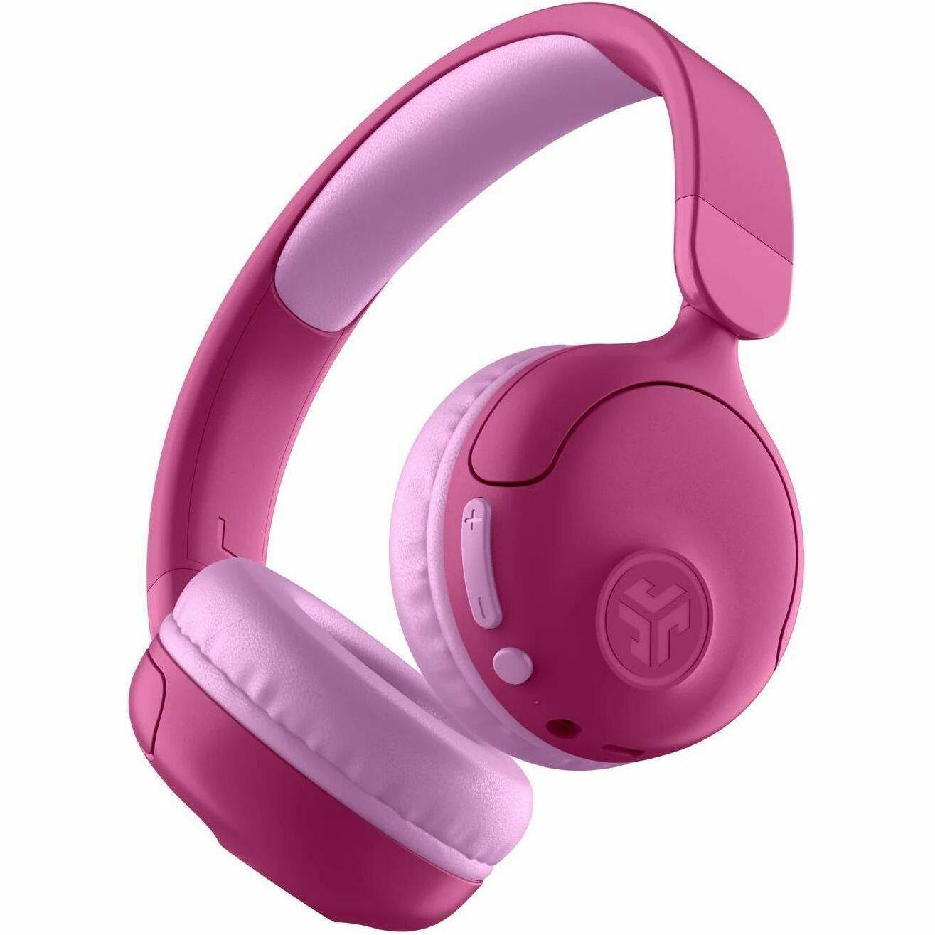 Alt View 1. JLab - JLab Jbuddies Pop 2 In 1 Wireless + Wired Kids Headphones - Stereo - Mini-phone (3.5mm) - Wired/Wireless - Bluetooth - Pink.