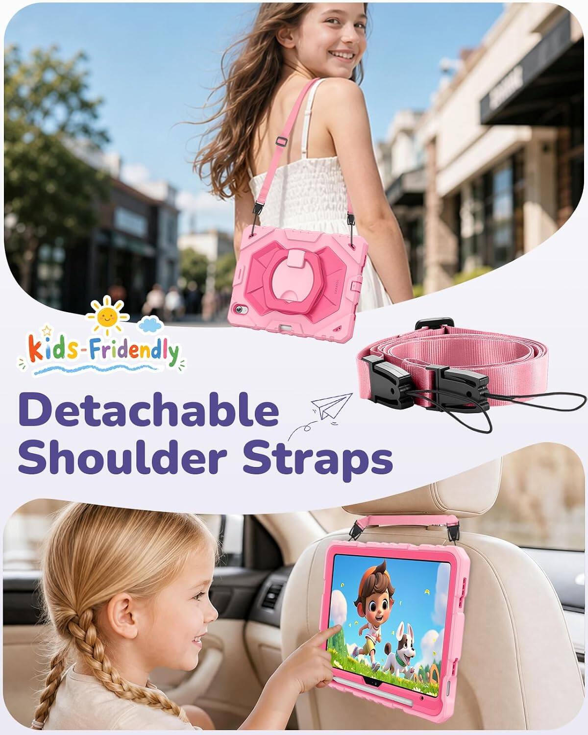 Kids-Friendly Detachable Shoulder Straps