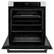 Angle. ZLINE - 30 in. Autograph Wall Oven w/ Air Fry and Self Clean w/ Matte Black Handle - Stainless Steel.