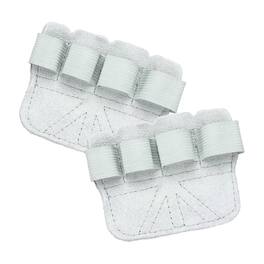 Unique Bargains - Anti-Slip Workout Grip Pads, Lifting Grips Pads Weight Gloves for Men Women, 2pcs Cowhide - For Gym - White