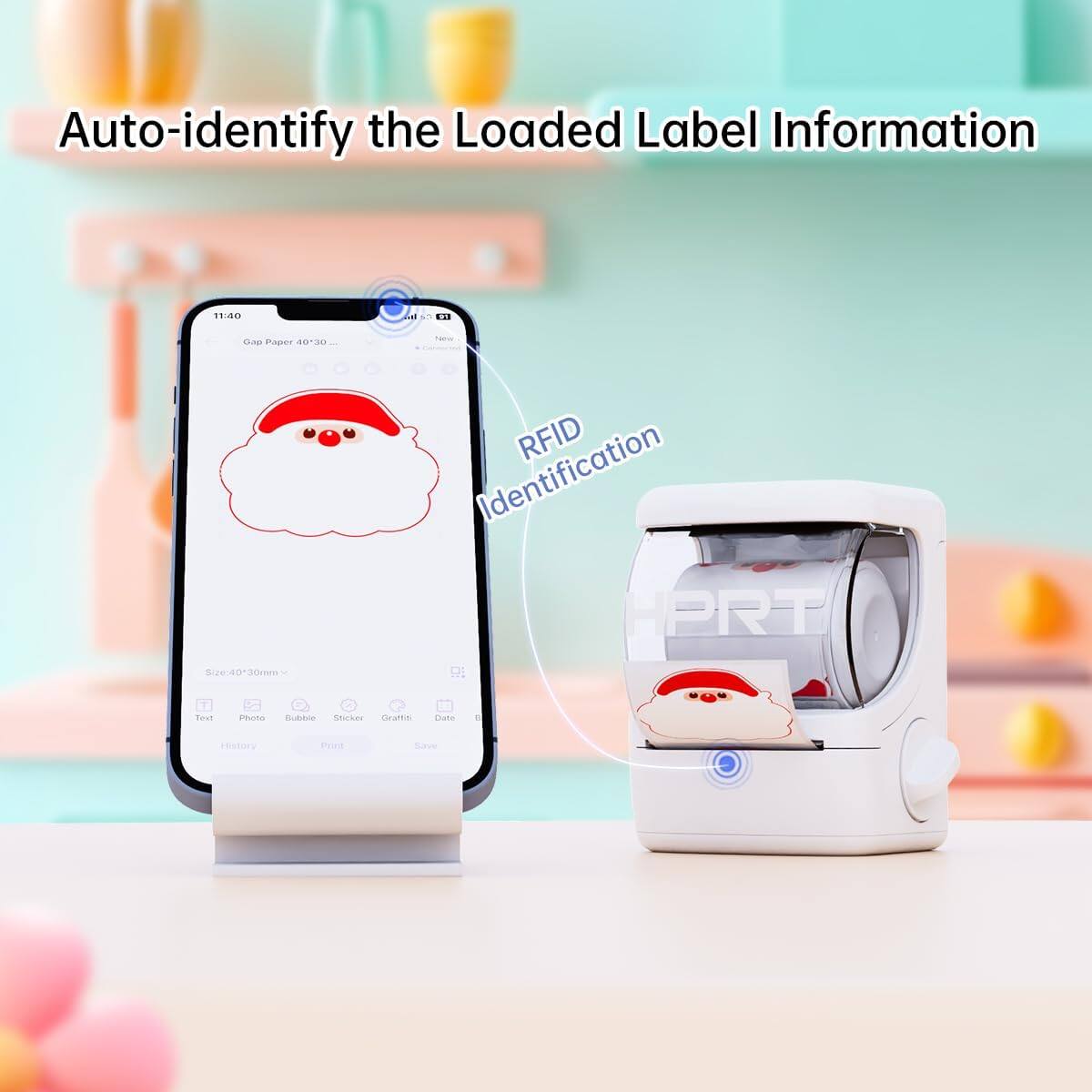 Auto-identify the Loaded Label Information

RFID Identification

PRT
