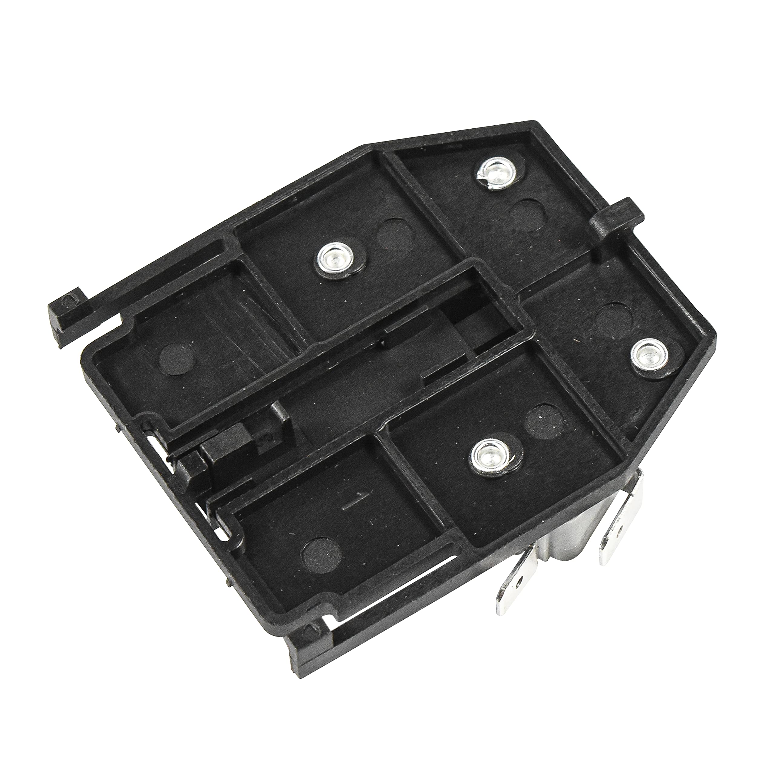 Left. HQRP - Auxiliary Switch SPDT 10 A 250 VAC 1/4 in Quick Connect Terminals for SA2C300VQ Contactor - Black.