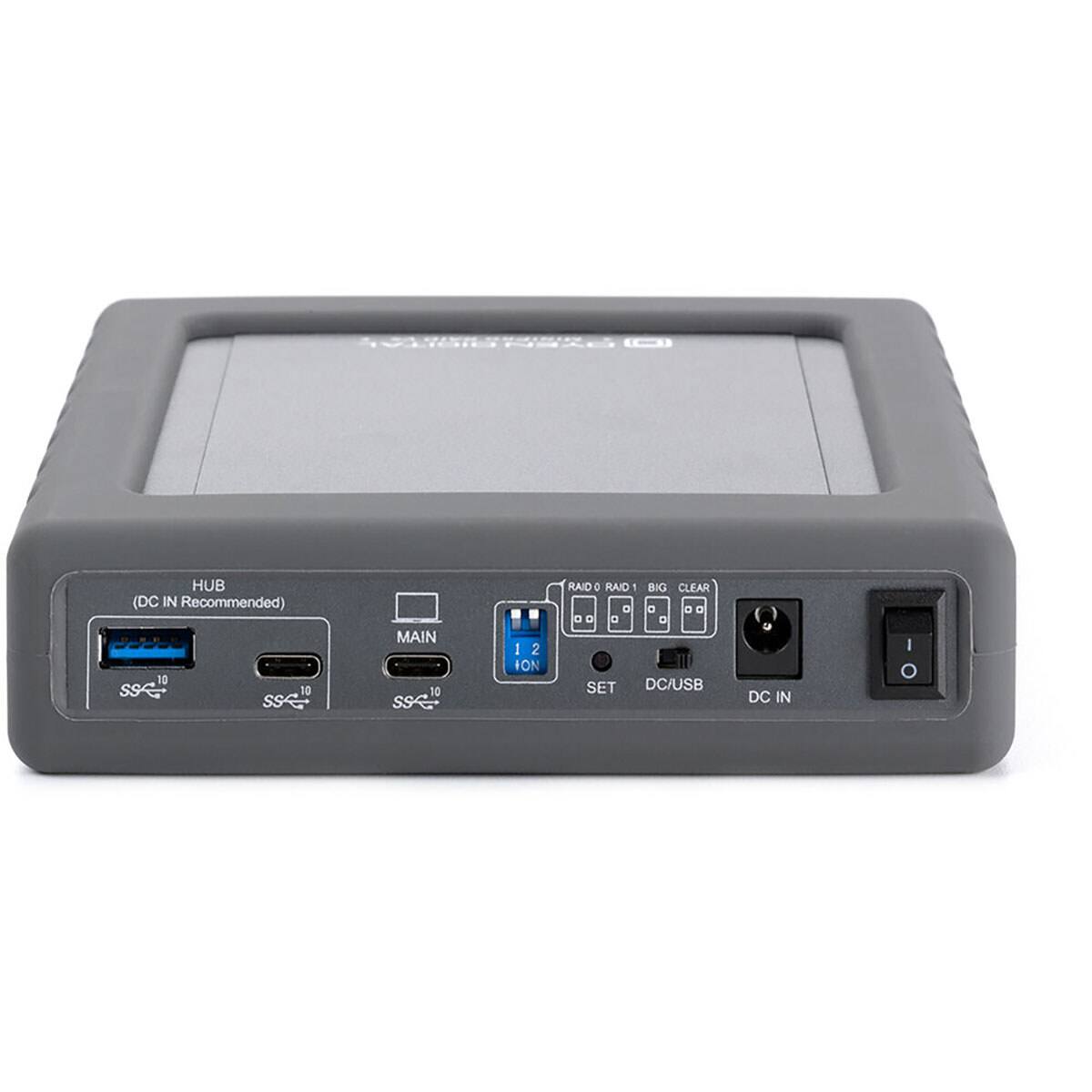 HUB (DC IN Recommended)  
10 sse 10 MAIN 10 sse  
1 2 ION RAID RAID 0 RAID 1 BIG CLEAR  
SET DC/USB DC IN