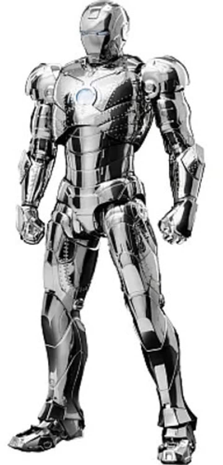 PopMarket - Threezero - Marvel: The Infinity Saga - DLX - Iron Man Mark 2 (Chrome Edition) Action Figure - COLLECTIBLES - Multicolor