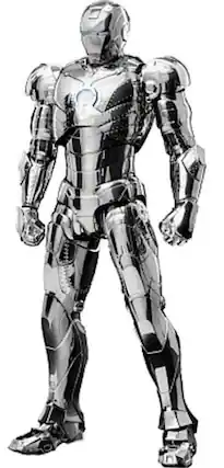 Front. PopMarket - Threezero - Marvel: The Infinity Saga - DLX - Iron Man Mark 2 (Chrome Edition) Action Figure - COLLECTIBLES - Multicolor.